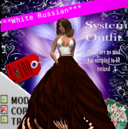 White Russian Gown Bag (Wear to Unpack)