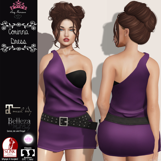 **Sexy Princess** Corinna Purple Dress