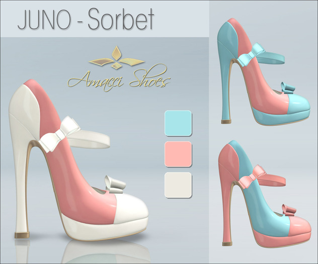 Amacci Shoes - Juno - Sorbet (Maitreya, Slink, Belleza) - Gift!