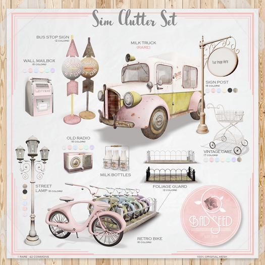 Sim Clutter - Sign Post - Blue