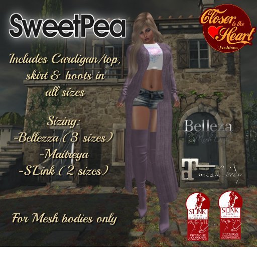 SweetPea Cardigan/Skirt Outfit