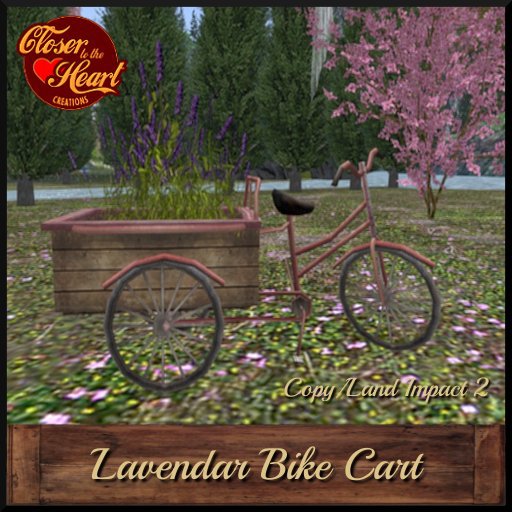Lavendar Bike Cart**