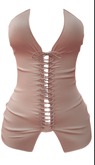 Kaithleen's Lace Mini Dress - Peach