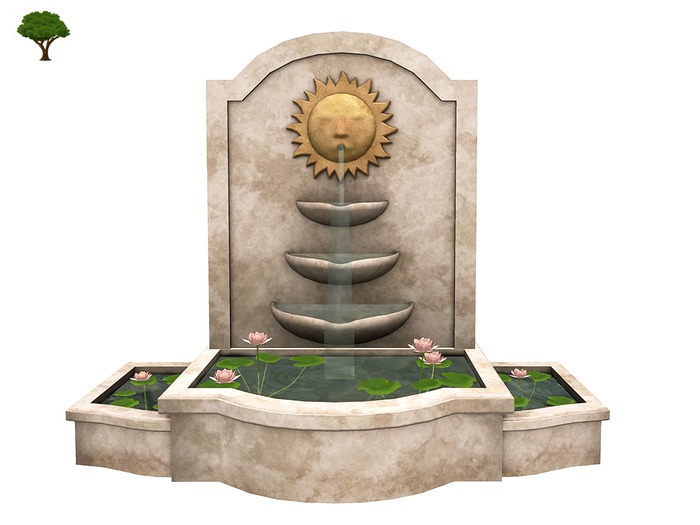 Sun Fountain - Koi Pond - Light