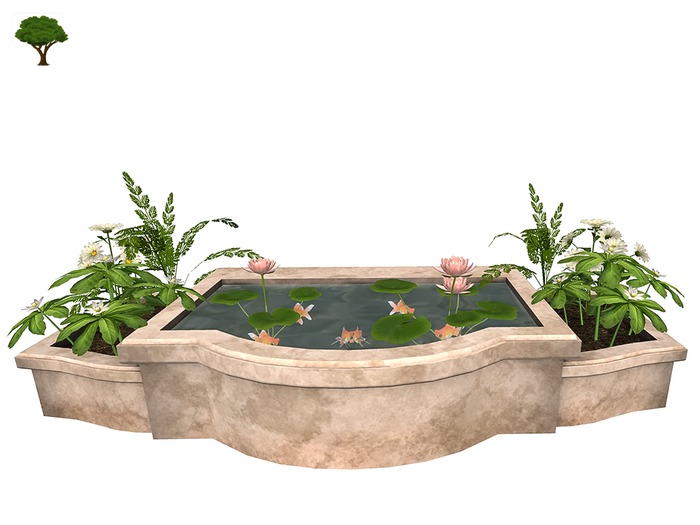 Sun Pond & Planter - Light