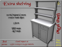 Extra shelving - 1 LI - FULL PERMS Mesh