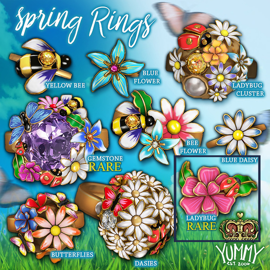 (Yummy) Spring Rings - Ladybug RARE