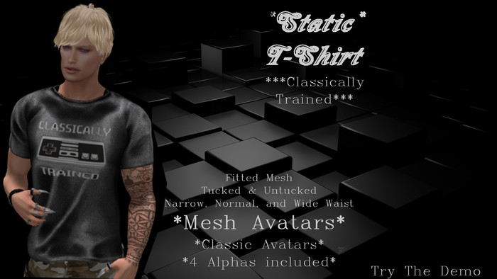 *Static* Classically TrainedTShirt-Untucked -  Fitted Mesh