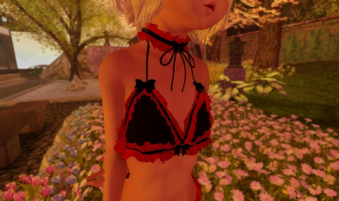 Melon Frilly Princess Bra For Kemono Compatible with default and rei's chest