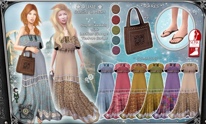 *SL* Dune Sandals (Slink Flat) - Sweet Lies Original Box 8 RARE