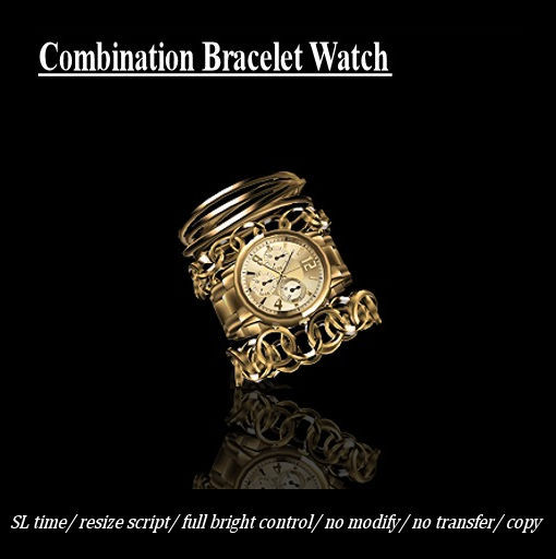 Combination Bracelet Watch GOLD     -RYCA-
