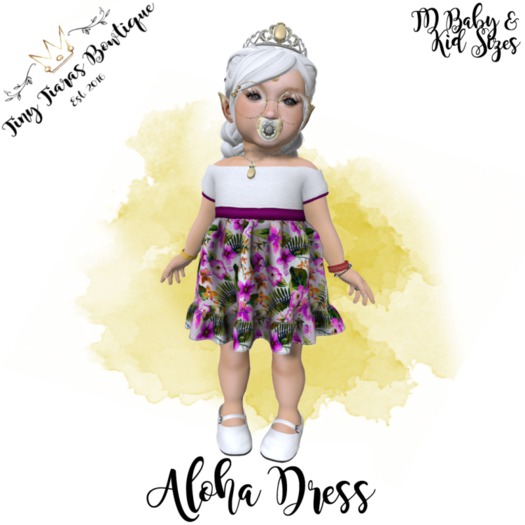 Tiny Tiaras Bowtique - Aloha Dress {BOXED}