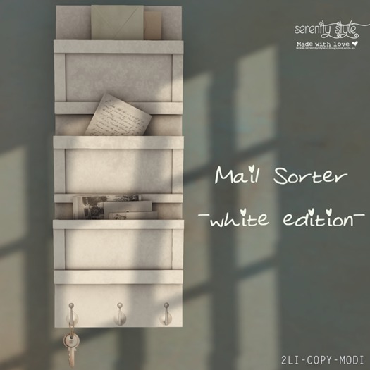 Serenity Style-Mail Sorter white edition