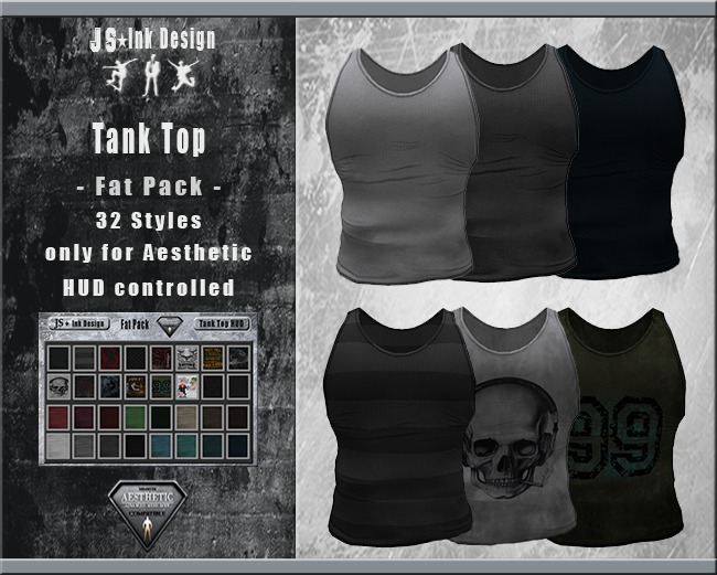 JS Ink Design - Aesthetic Tank Top - Fat Pack -
