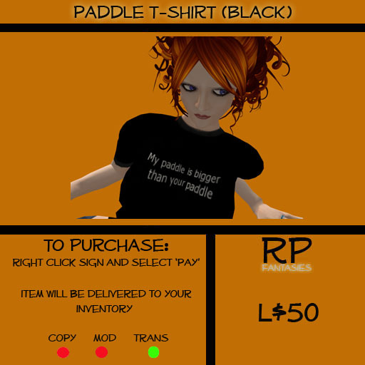 *RPF* Paddle -- BLACK Boxed