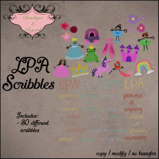 Tiny Tiaras Bowtique - LPA Wall Scribbles