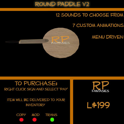 *RPF* Round Paddle v2 Boxed