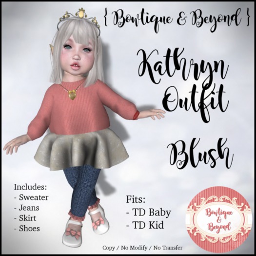 Tiny Tiaras Bowtique - Kathryn Outfit / Blush