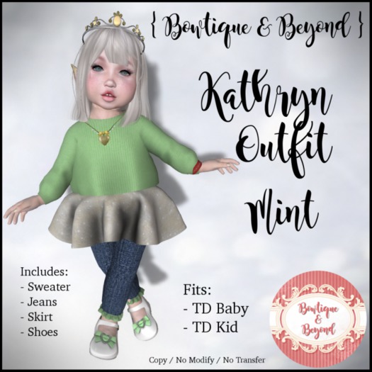Tiny Tiaras Bowtique - Kathryn Outfit / Mint