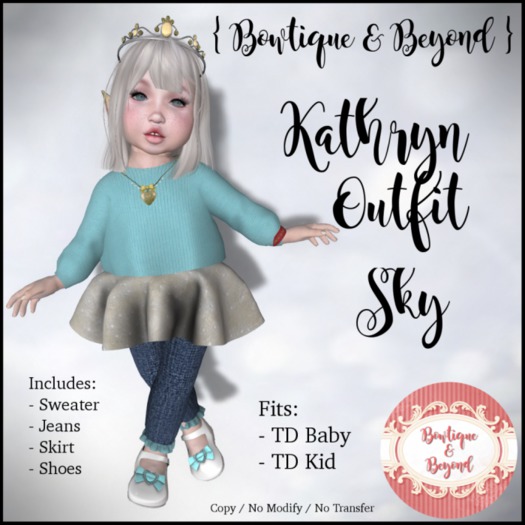 { Bowtique & Beyond } Kathryn Outfit / Sky [BOXED]