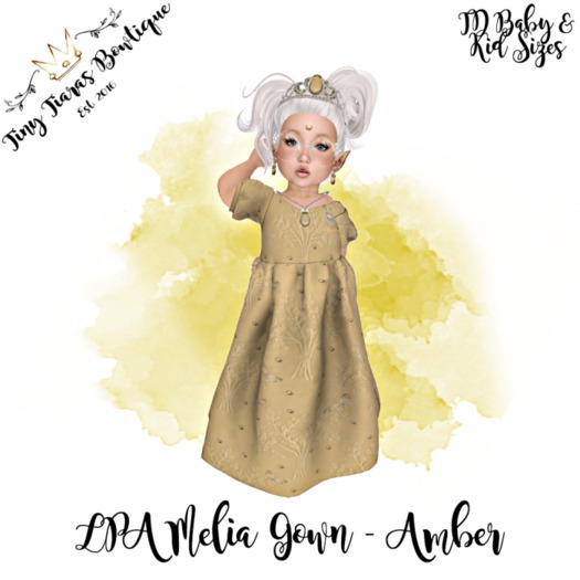 Tiny Tiaras Bowtique - Melia Gown / Amber