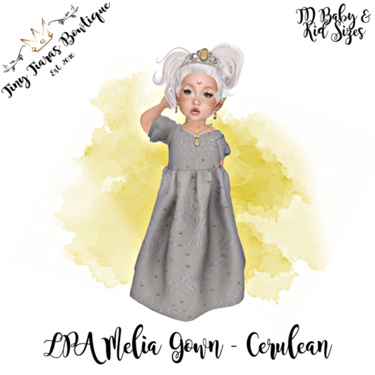 {TTB} Melia Gown / Cerulean {BOXED}