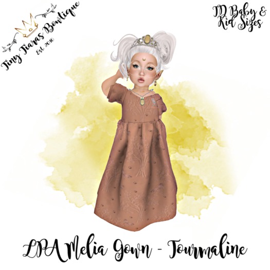 Tiny Tiaras Bowtique - Melia Gown / Tourmaline