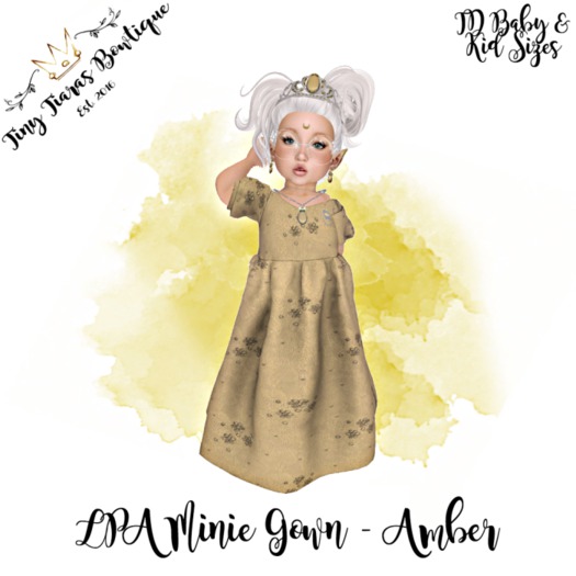 Tiny Tiaras Bowtique - Minie Gown / Amber