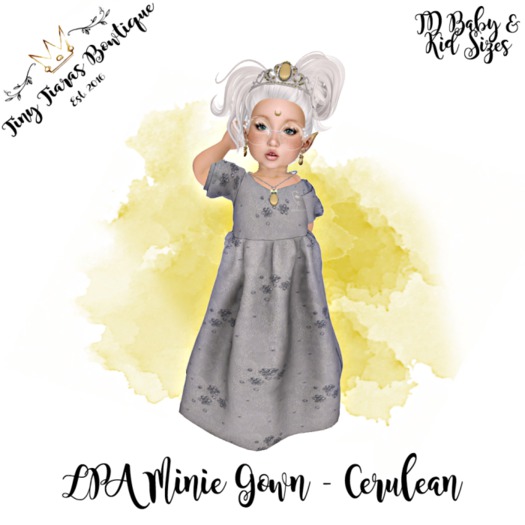 Tiny Tiaras Bowtique - Minie Gown / Cerulean