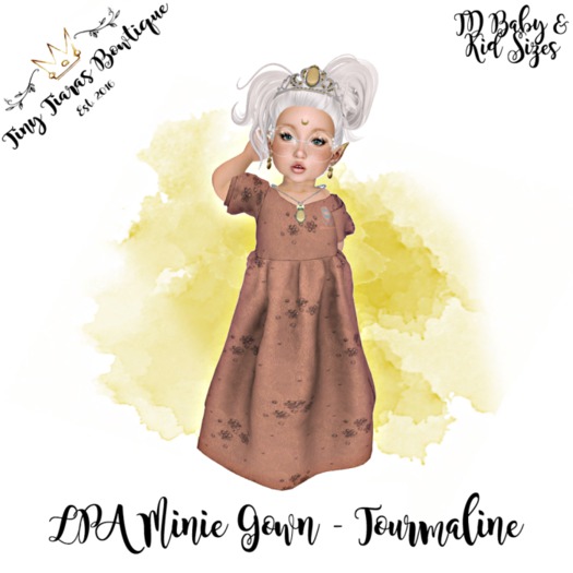 Tiny Tiaras Bowtique - Minie Gown / Tourmaline
