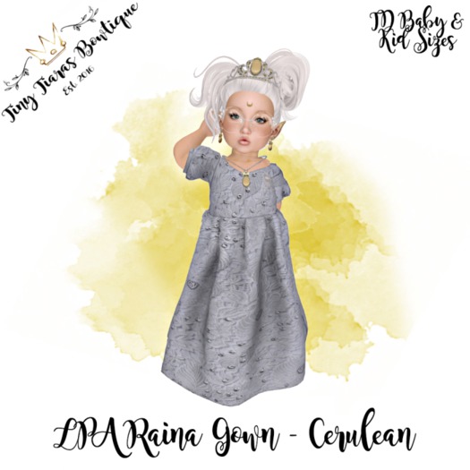 {TTB} Raina Gown / Cerulean {BOXED}