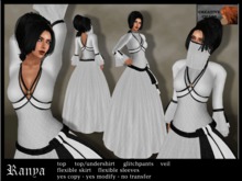 "Ranya" - white - fantasy / free woman dress