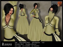 "Ranya" - yellow - fantasy / free woman dress