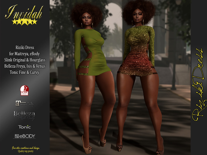 Invidah* Riziki Dress - OLIVE