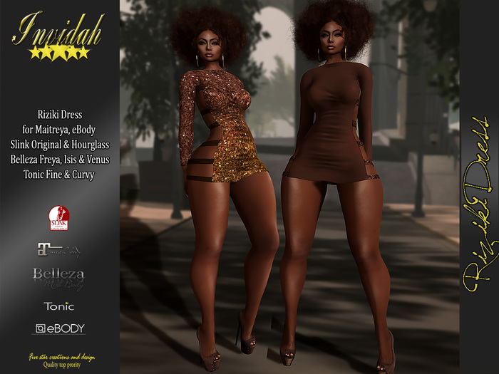 Invidah* Riziki Dress - PECAN