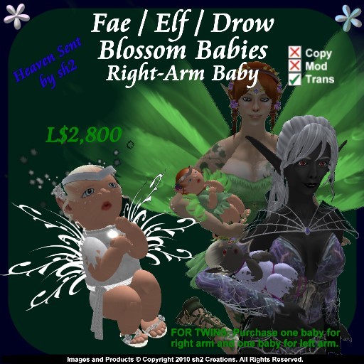sh2 Fae/Elf/Drow Blossom Baby Right v2.0