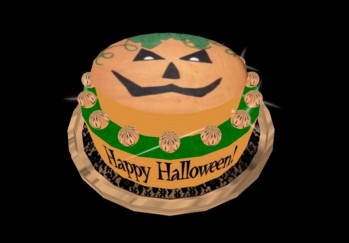 Divivity Sparkly Pumpkin Halloween Cake