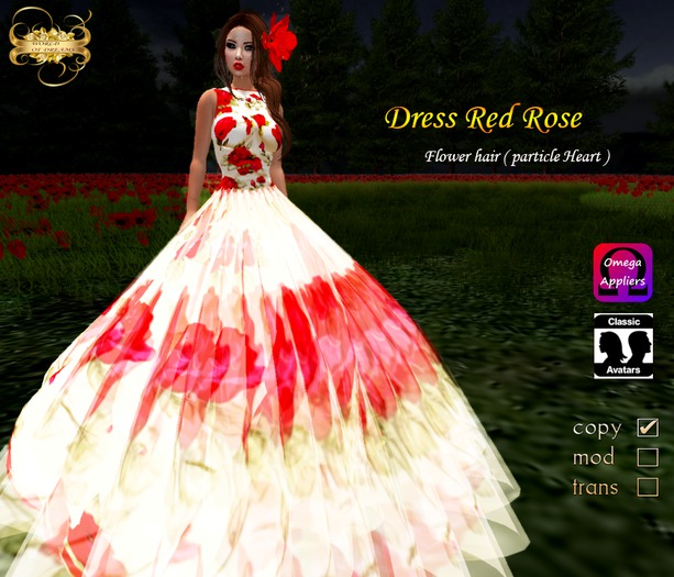 Dress Red Rose