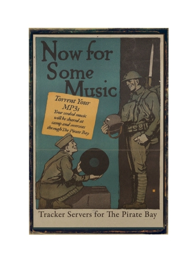 Retro Music Pirate framed poster