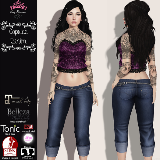 **Sexy Princess**  Capri Denim