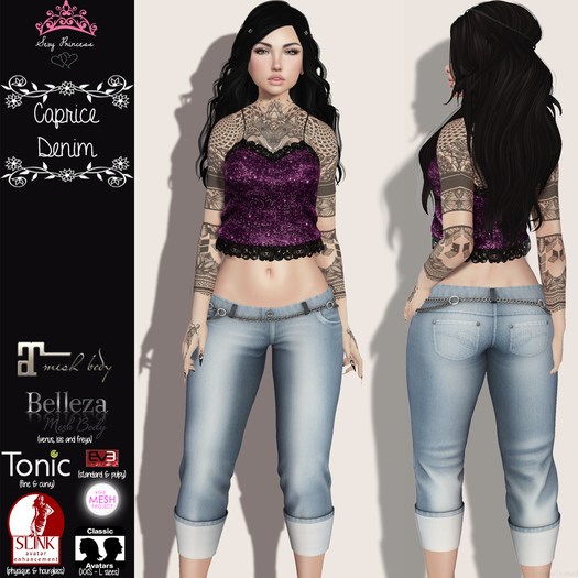 **Sexy Princess**  Capri Denim 