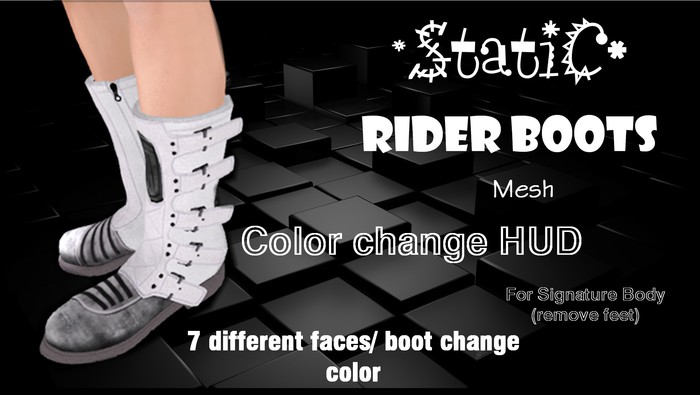 *Static* Rider Boots Color Change HUD