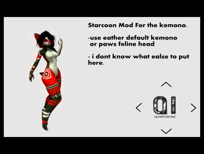 //Q.i// Starcoon kemono mod (blood) (boxed)