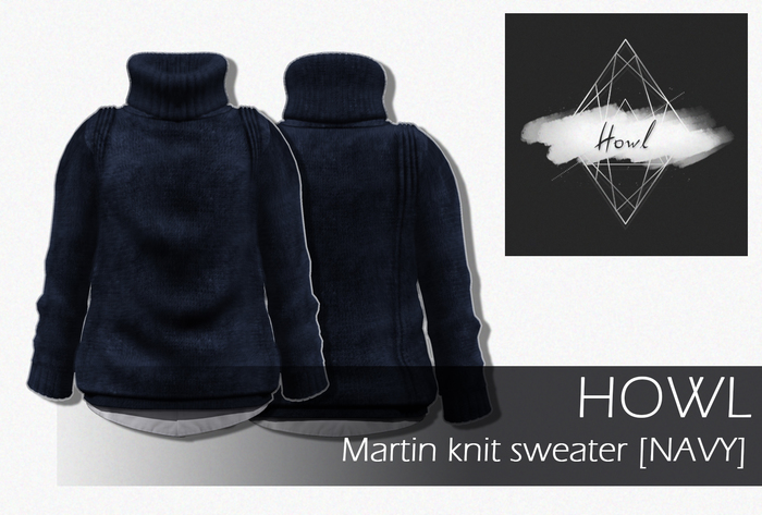 Howl - Martin Knit Sweater [Navy] WEAR