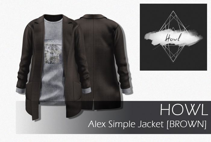 Howl - Alex Simple Jacket [Brown] WEAR