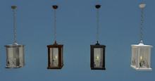 Dakota Designs Lantern Glass with Candle Modern 3