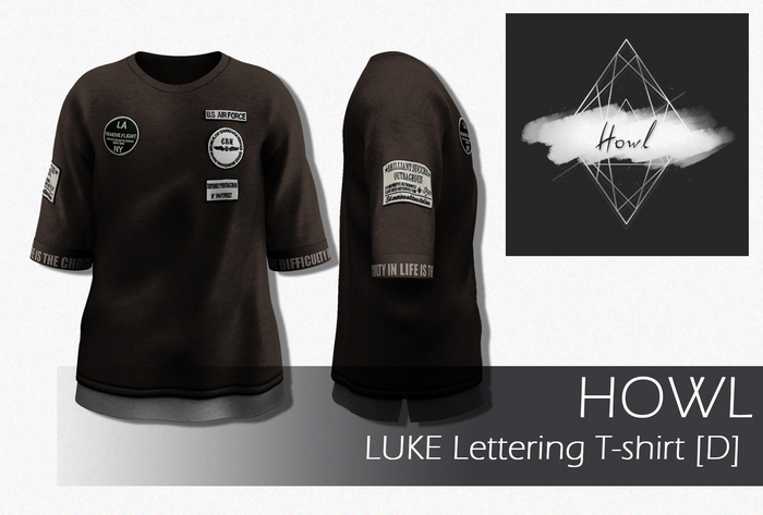 Howl - LUKE Lettering T-shirt [D]
