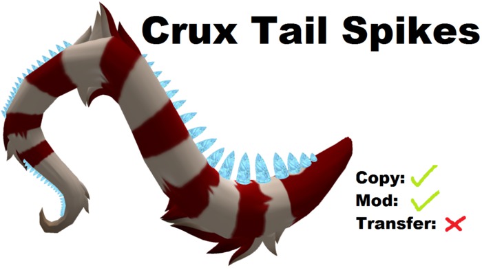 Crux Tail Spikes (icy Blue)