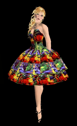 Box mit Kleid kurz rh1 L4 db