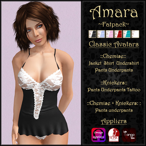 ::Chez::Kitten:: Amara Chemise ~ Fatpack (Lolas, Slink & Omega)